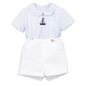 NWT Toddler Baby Boys' 2-Piece Sailboat Outfit 2T